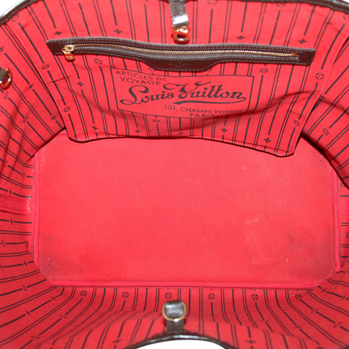 louis vuitton neverfull red interior