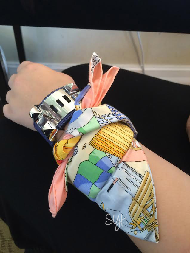 Hermes on sale scarf bracelet